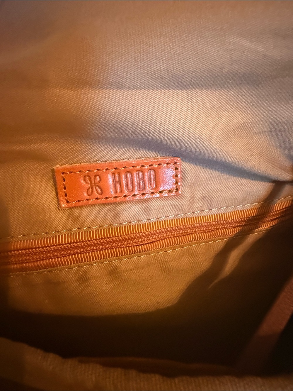 HOBO Cognac Brown Leather Crossbody Bag - Picture 4 of 5